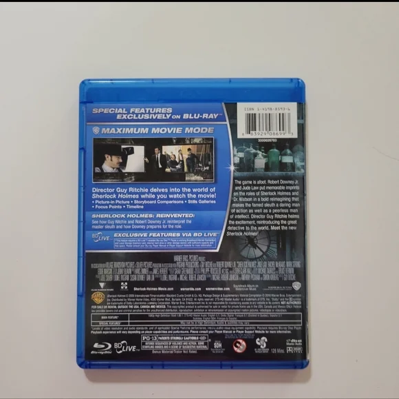 SHERLOCK HOLMES BLU-RAY 2009 - Picture 2 of 4